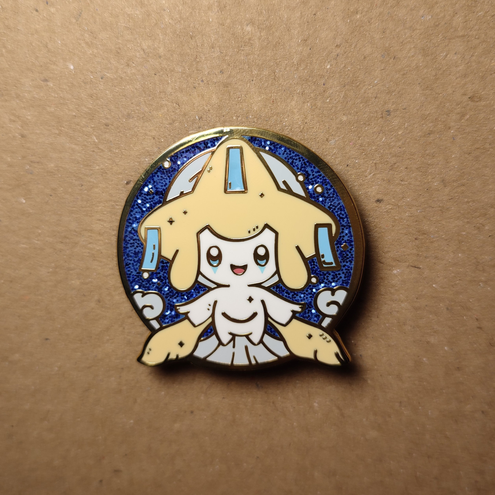 Pokemon Jirachi Wish Maker Enamel Pin Collectible Lapel Badge Figure