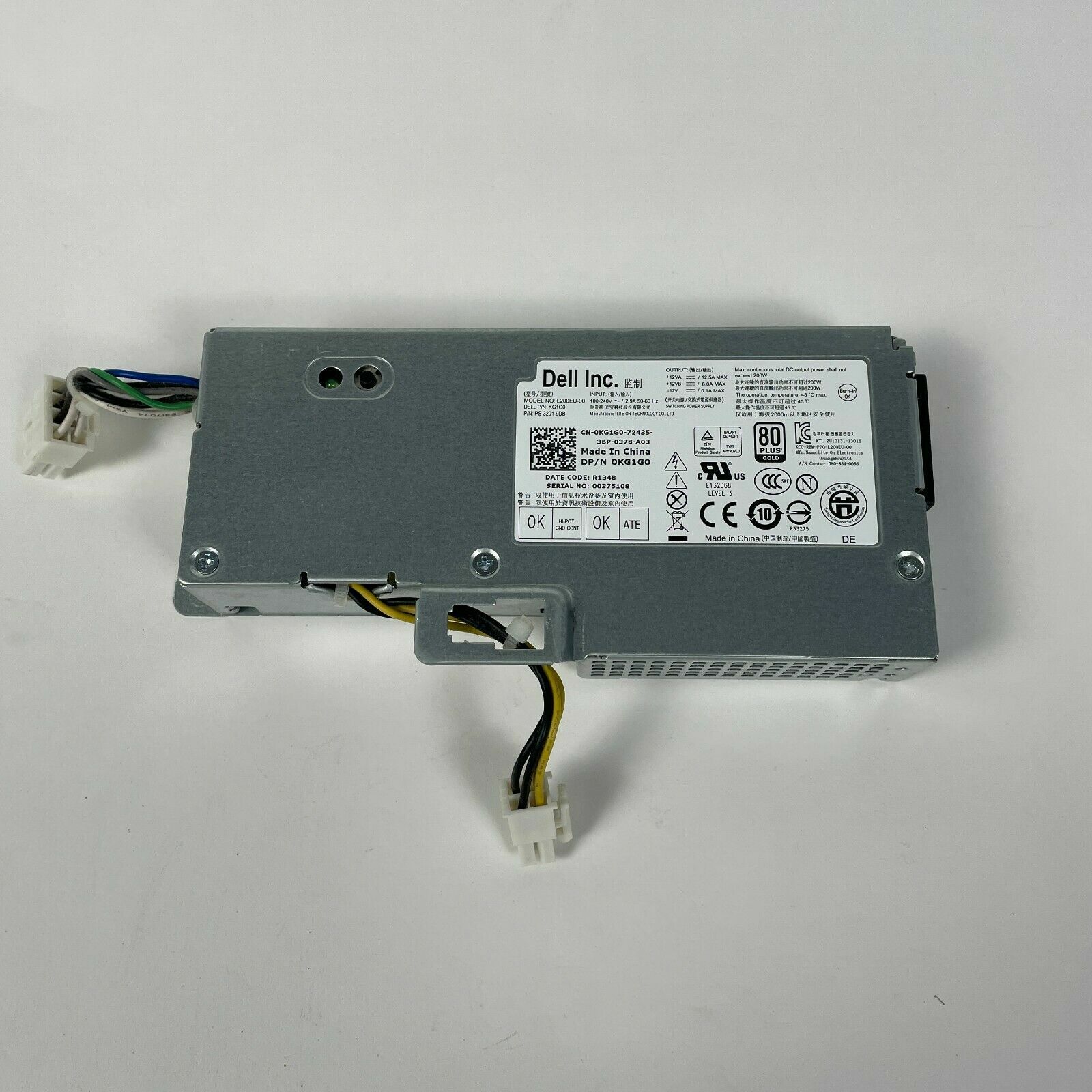 Dell Optiplex Power Supply 200W L200EU-00 0KG1G0 7010 9010 9020 790 990 USFF