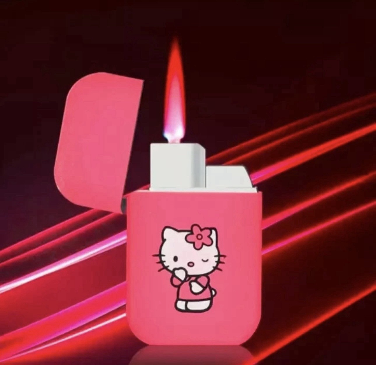 Hello Kitty Pink Flame Lighter SHIPS FROM USA!!