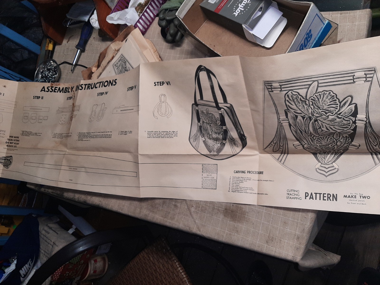 *ONE MISSING PATTERN* 1949 Modern Trend Robert Littleton 5 Patterns Leatherwork