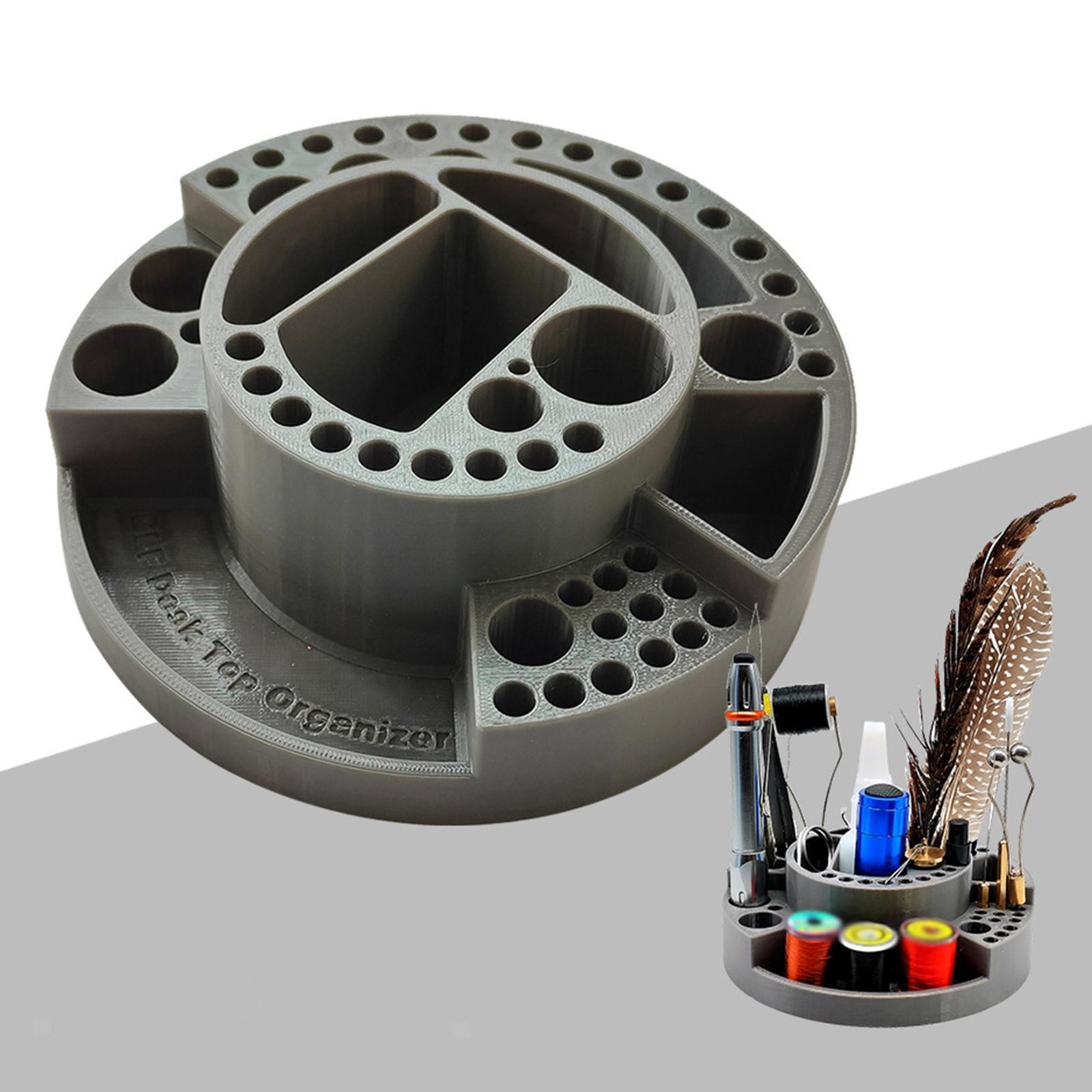 Fly Tying Tool Kit Organizer Portable Space Saving Supplies Convenient Holder