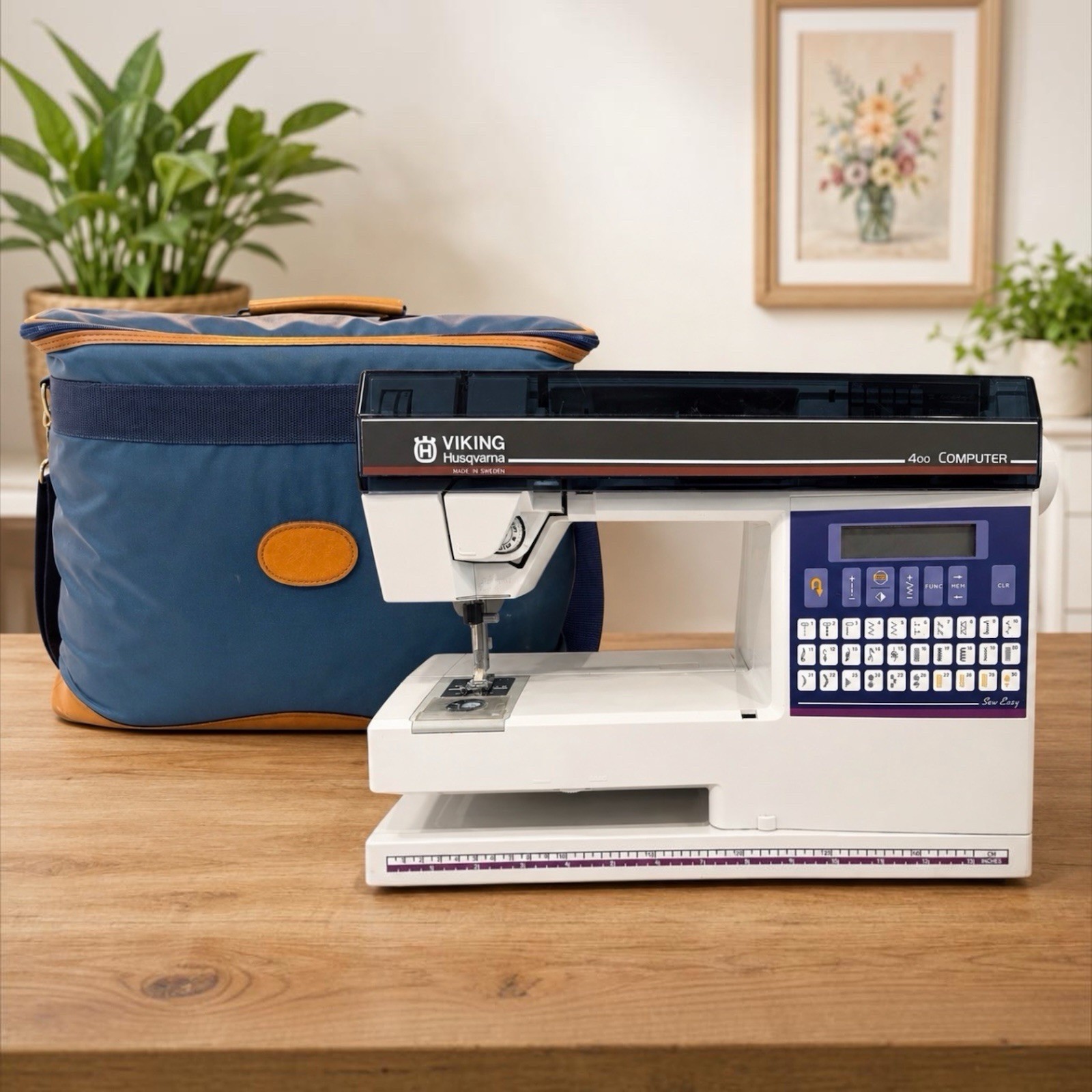 Husqvarna Viking 400 Computer Sewing Machine Tested Works Case Pedal Manual