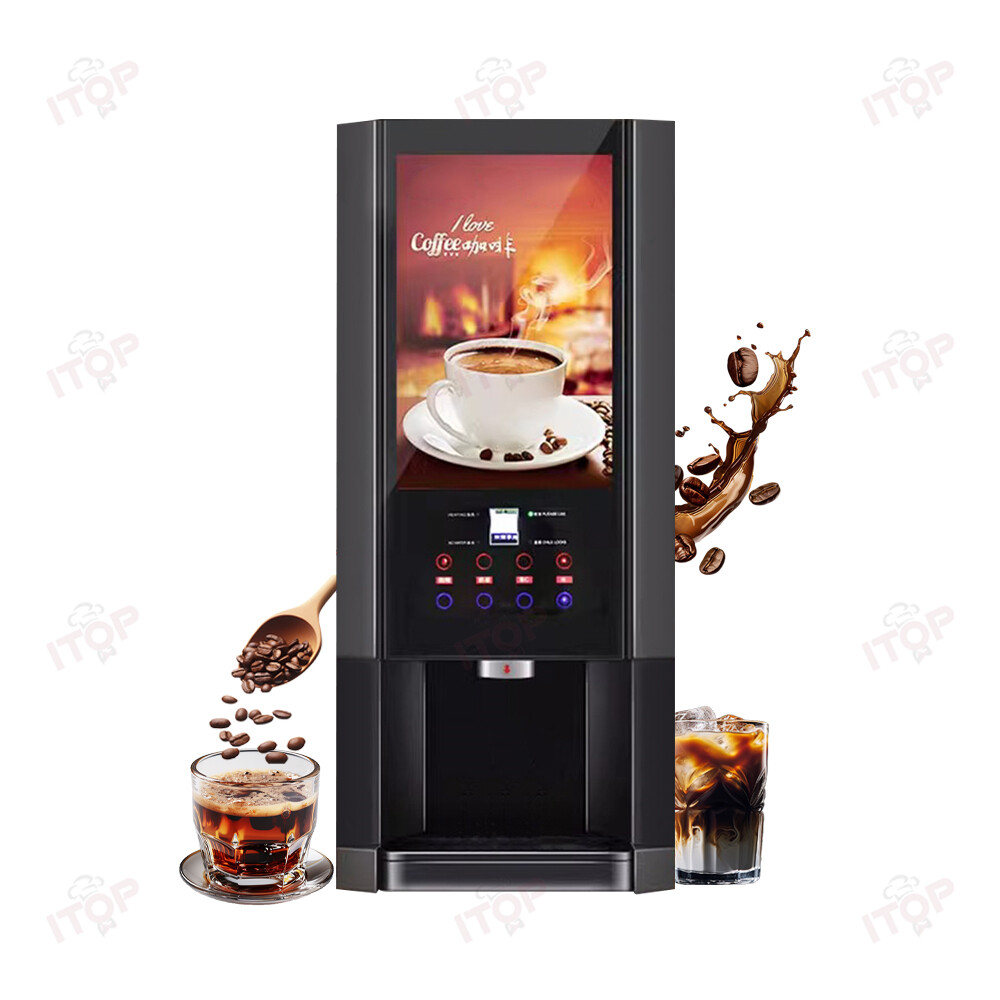 Commercial Coffee Machine Multi-Function Hot Cold Instant Coffee Maker 110V/220V