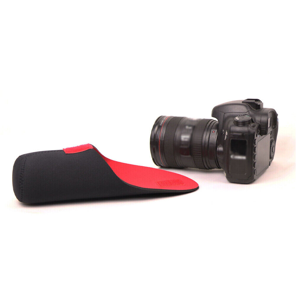 5X Neoprene DSLR Waterproof Camera Lens Soft Protector Pouch Bag Case Set