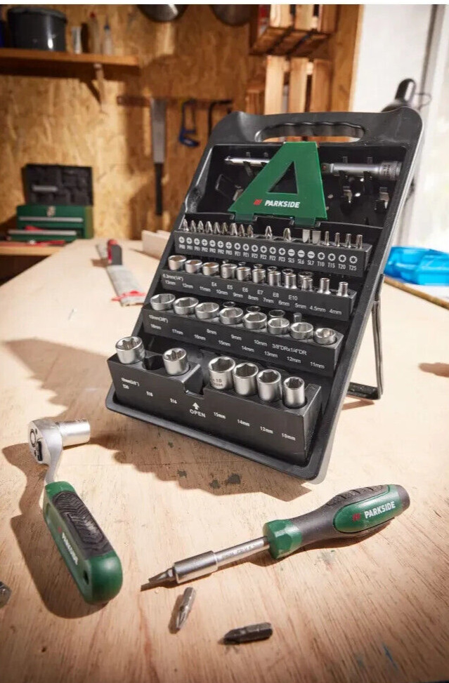 Parkside Socket Set - 61 Piece Set  |  BRAND NEW IN CASE