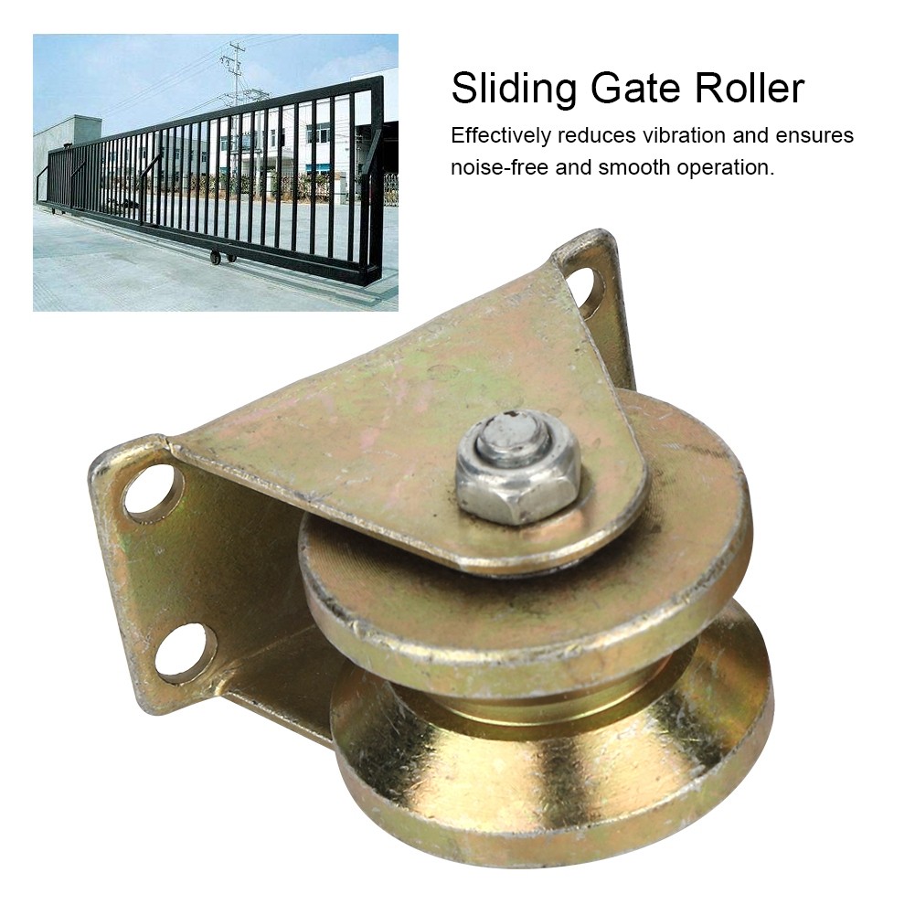 2PCS Sliding Gate Roller Replacement Smooth Operation For Various Gates