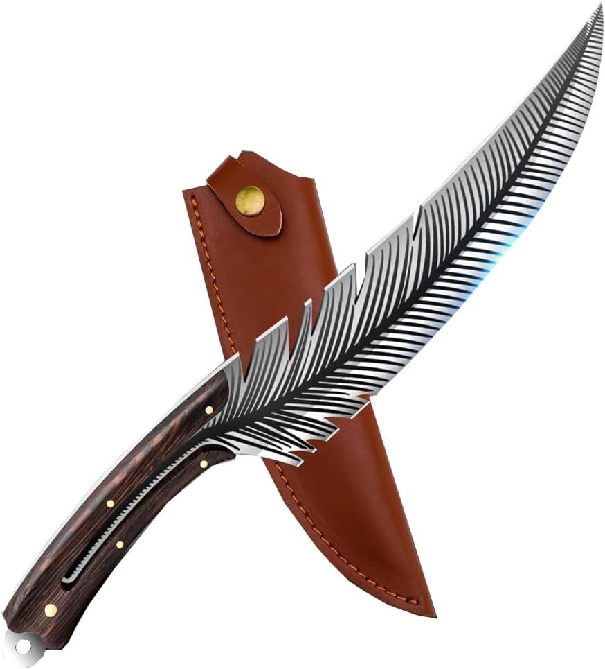 Professional Chef Knives, Sharp Feather Boning Knife Hand Forged Kn... Fast Ship