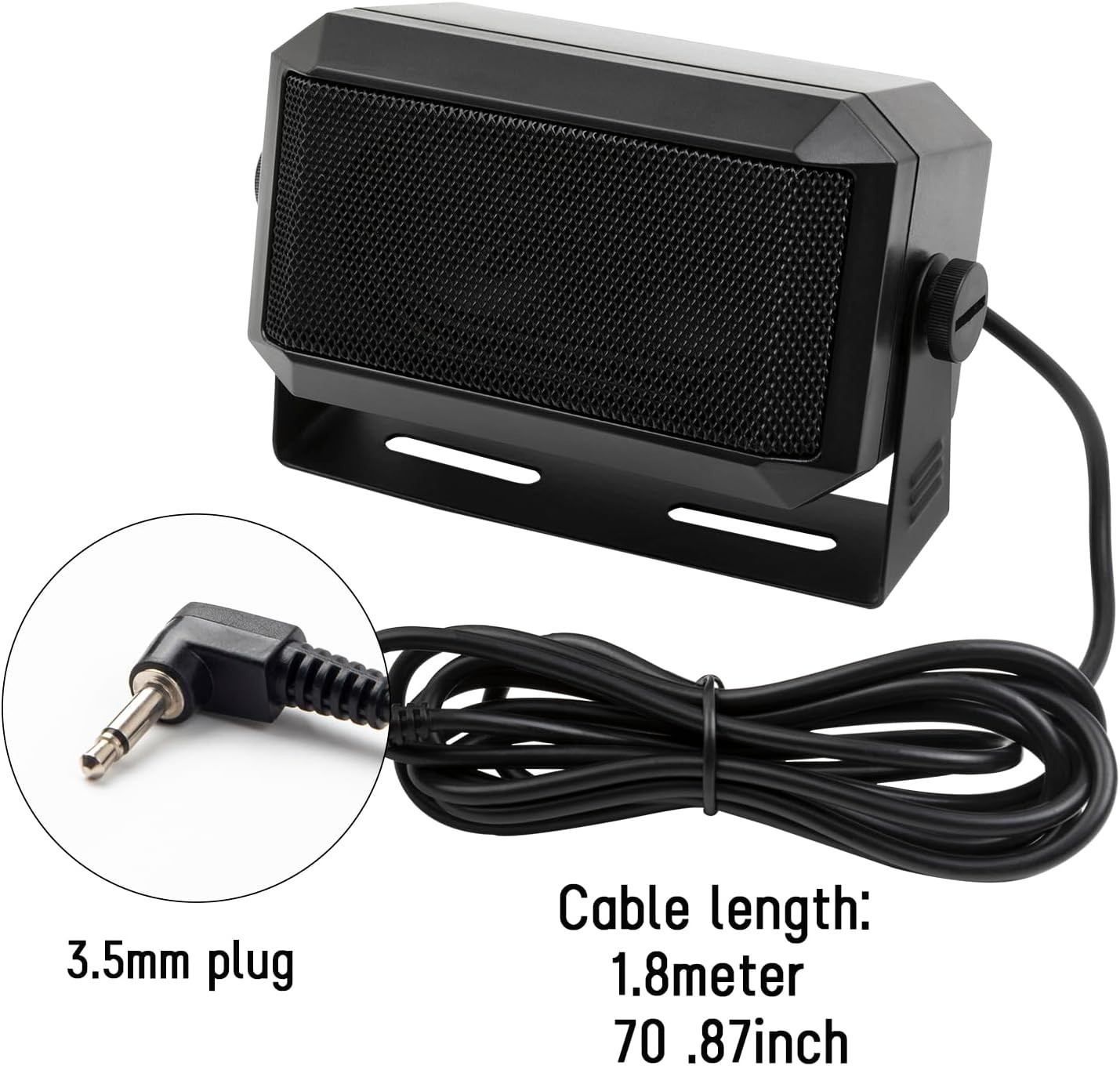 Lightweight 5W External Speaker for Radios