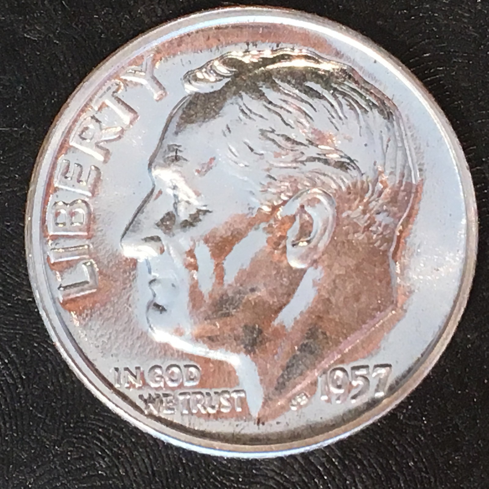 1957 Roosevelt Silver Dime - Lovely Proof - High Quality Scans #G170