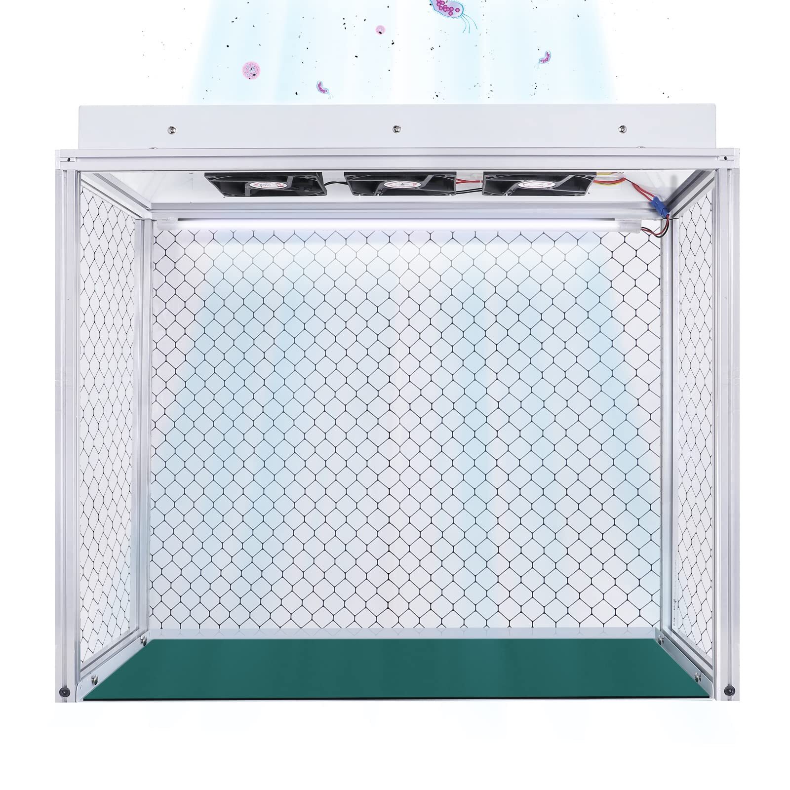 110V Vertical Air Flow Clean Bench Dust Free Workstation for Lab Workshop