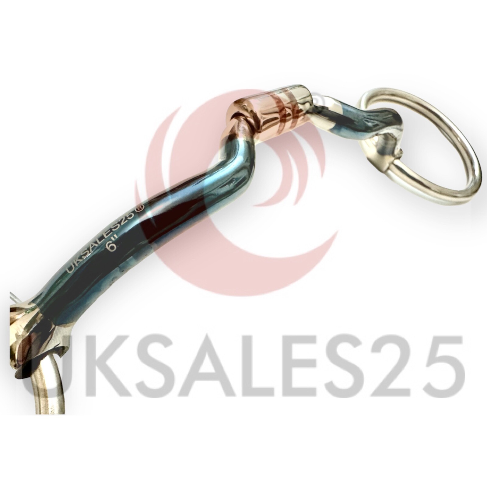 Loose Ring Blue Sweet Iron Snaffle Bit with Copper Inserts *SAME DAY DISPATCH*