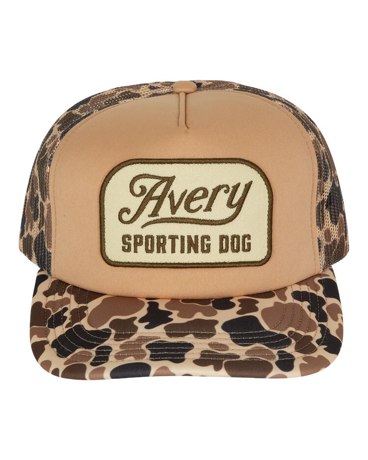 Avery Sporting Dog Camo Cap – Adjustable Snapback Hunting Hat