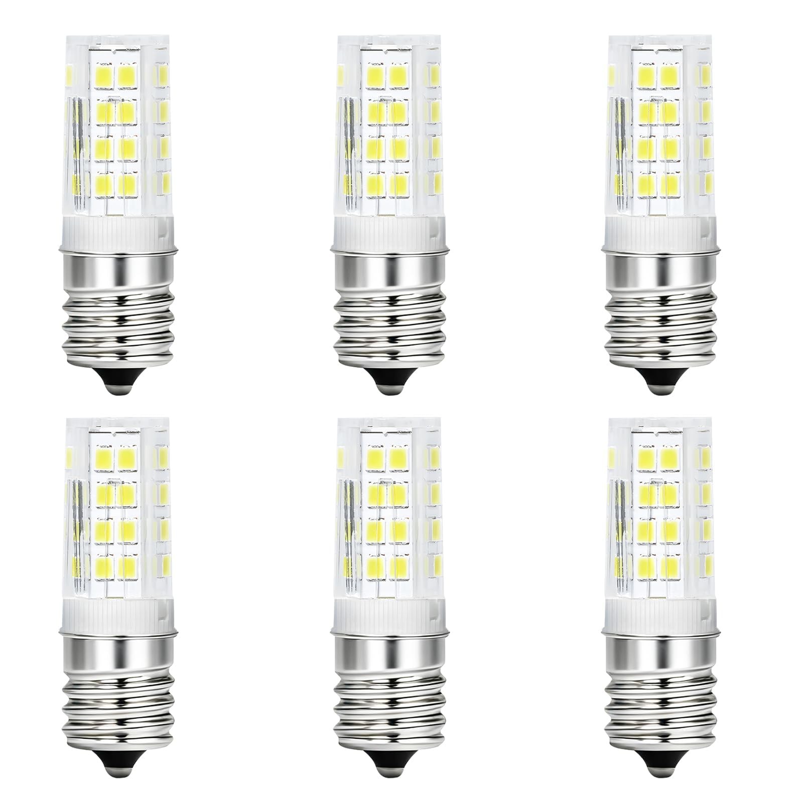 6 Pcs 5304517886 5W Refrigerator LED Bulbs, KEI D28A KEL2811 E17 Freezer Ligh...
