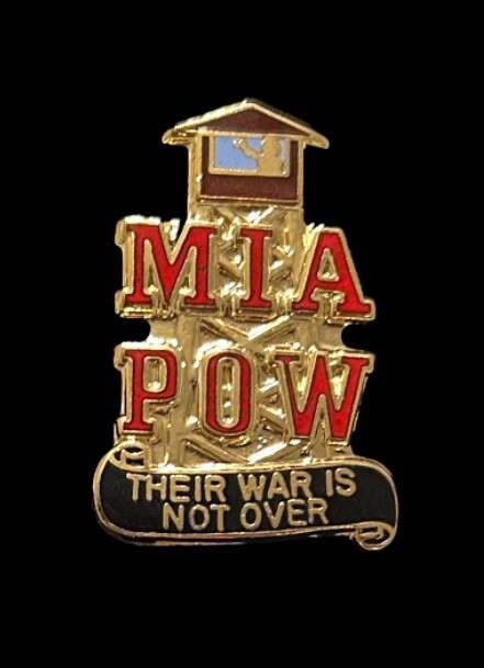 1986 Vintage POW MIA Pin HMC 1.25”