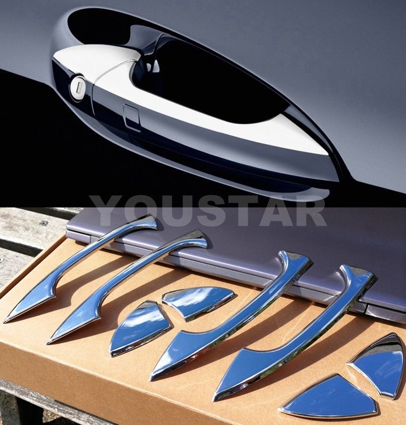 US STOCK CHROME Door Handle Covers for Mercedes A B C E CLA CLS GLA GL GLK M GLE