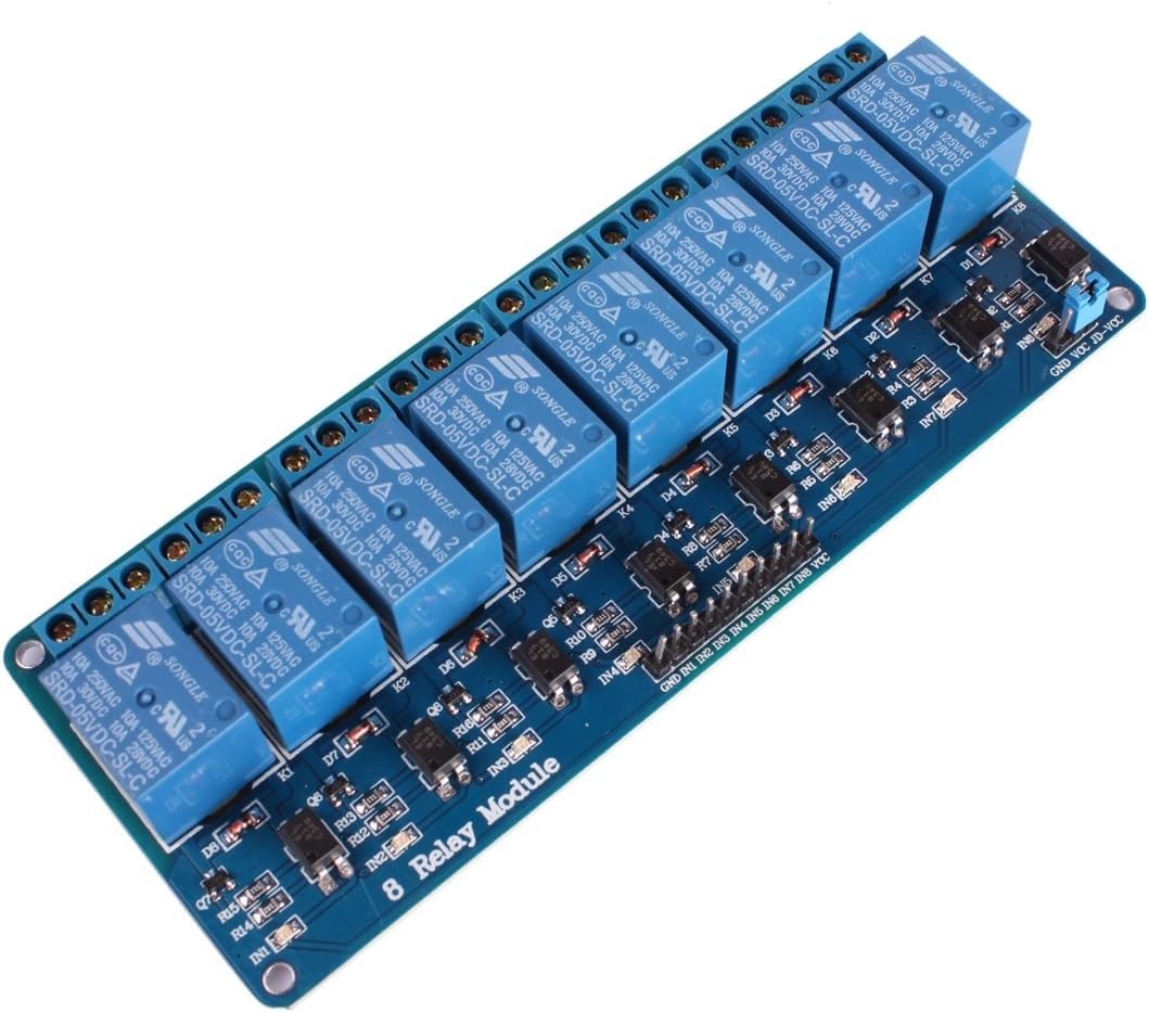 DC 5V 8-Channel Relay Module for Arduino & Raspberry Pi | Efficient Automation