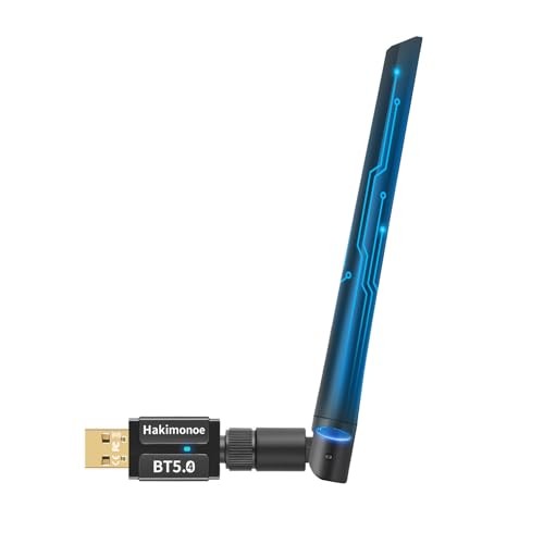 Long Range Bluetooth 5.4 USB Adapter for PC Windows 7-11, 150m, Black