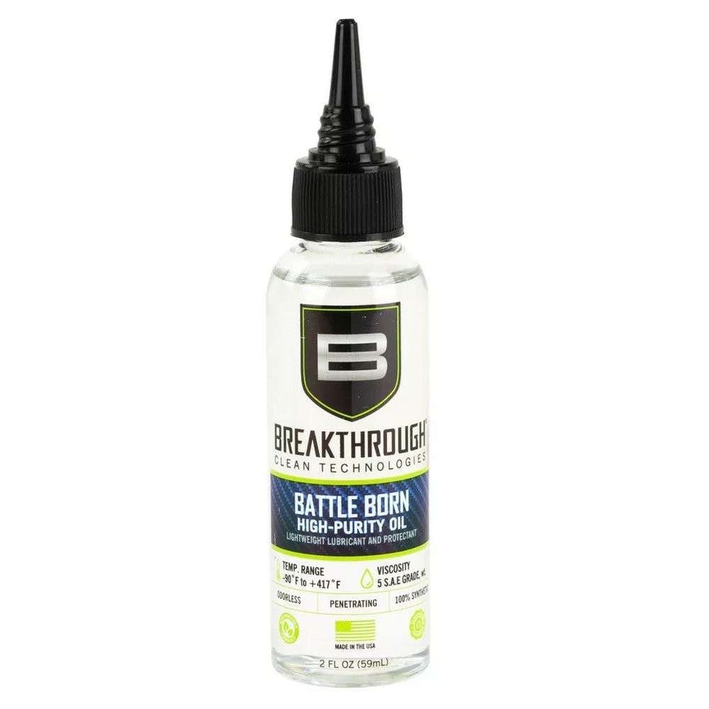 Breakthrough Clean Battle Born High-Purity Gun Oil 2 oz Bottle - BTO2OZ