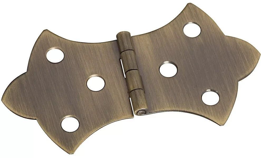 National Hardware N211-854 Decorative Hinges, 1-11/16" x 3-1/16", Antique Brass