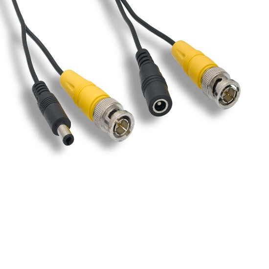 KNTK 200' Security Camera CCTV DVR Cable BNC Video 26AWG /DC Power 24AWG Black