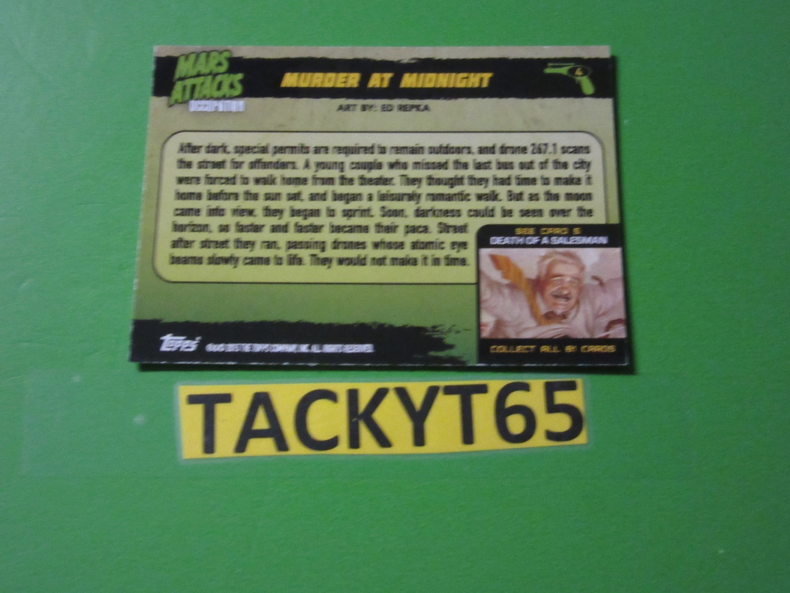 2015 MARS ATTACKS OCCUPATION SINGLE BASE CARD(S) NEW YOU CHOOSE