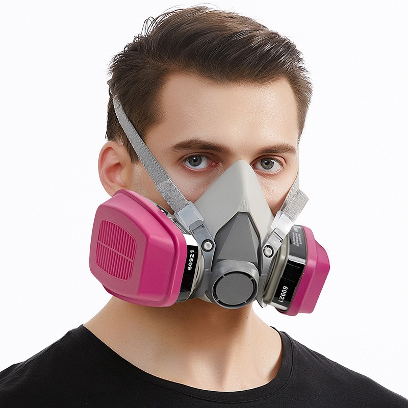 Half Face Respirator Mask 2-60921 Organic Vapor Acid Gas P100 Cartridge Medium