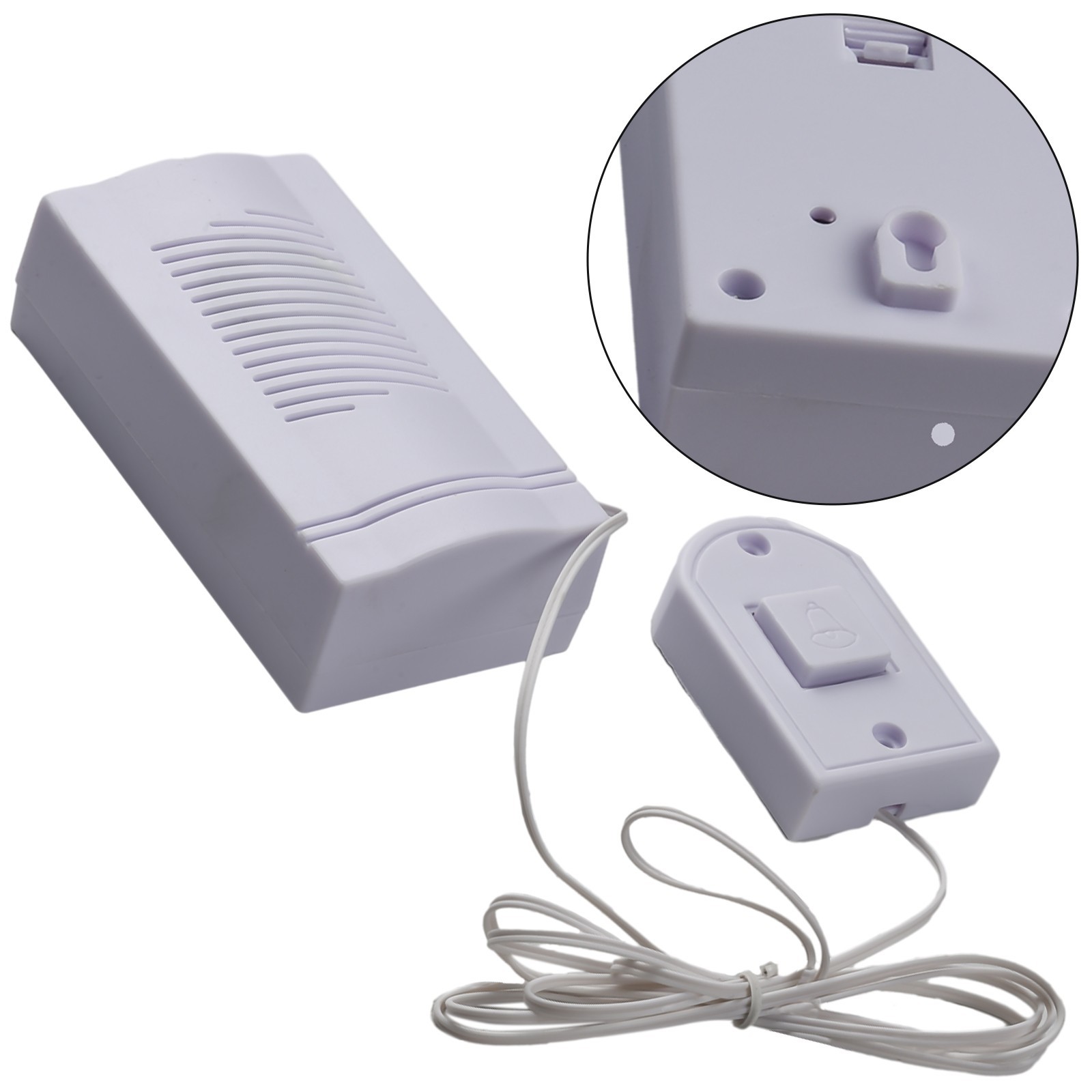 Wired Guest Welcome Door Bell Security Smart Wired Doorbell PUSH BUTTON Kits Set