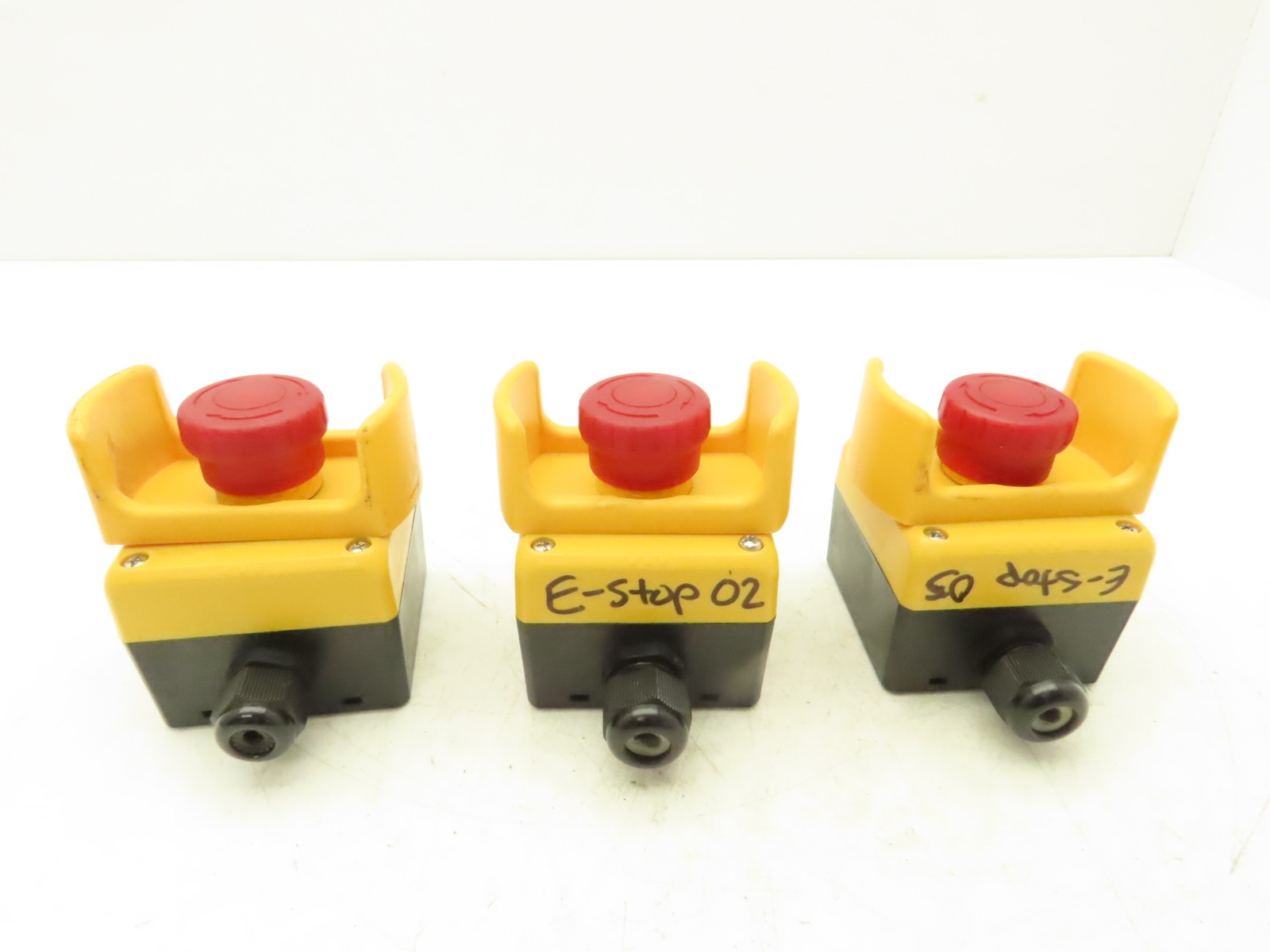 Idec XW1E-TV E-Stop Pushbutton Control Station FB Type 4x Enclosure  Lot of 3