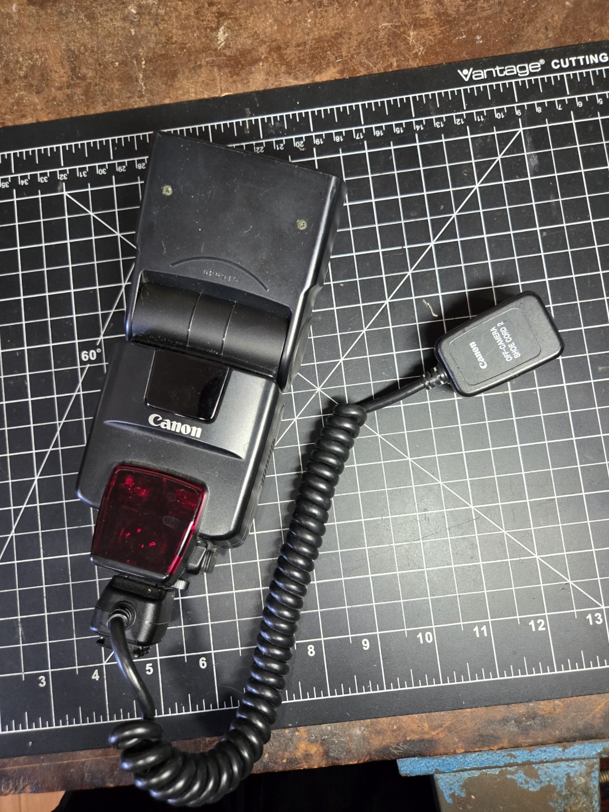 Canon SpeedLite 550EX Camera Flash Lot for Canon EOS Off Camera Shoe Cord 2