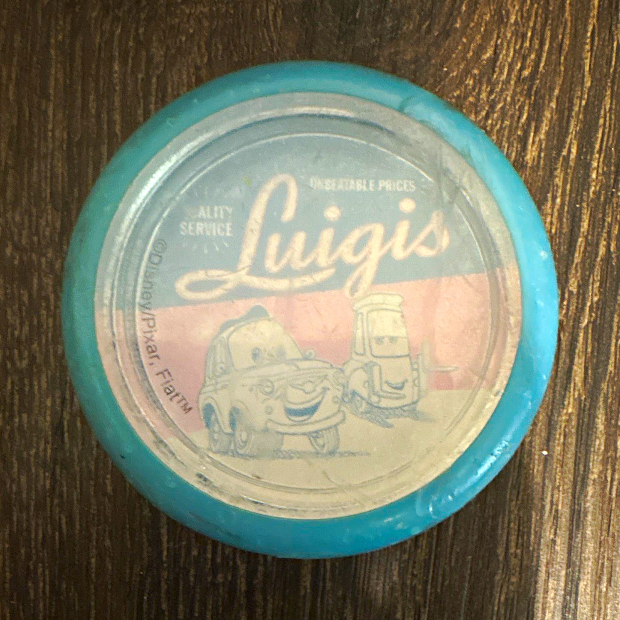 Disney Pixar Cars Luigi Dinoco 400 Blue Yo-Yo w/ String Vintage -T