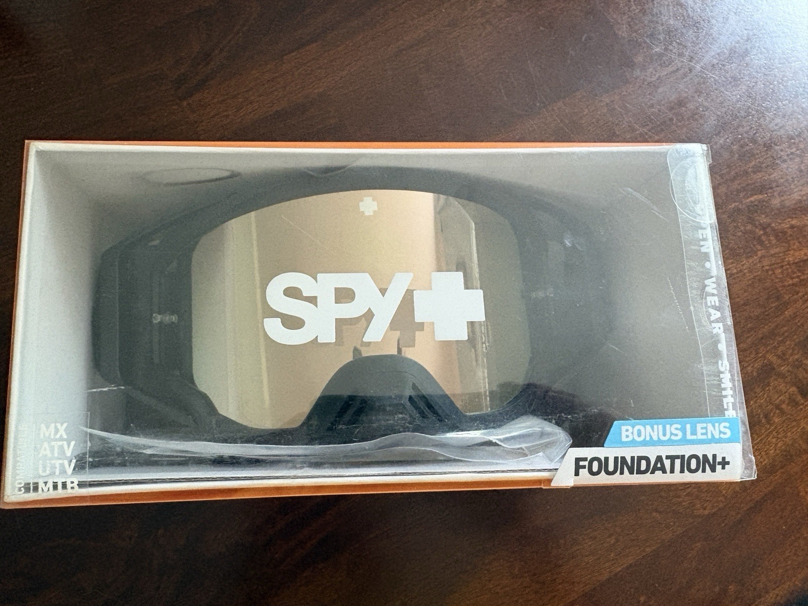 Spy Foundation+ Adult ATV Goggles New In Box $180 Retail Bonus Lens