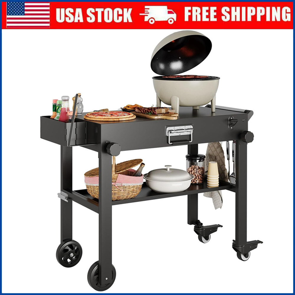 Outdoor Grill Cart Foldable Blackstone Griddle Stand for 17" & 22" Griddle Grill