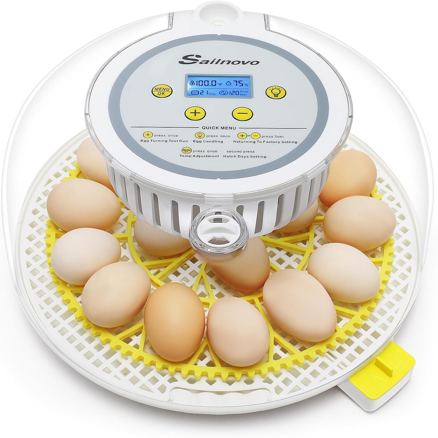 18 Egg Poultry Incubator for Hatching Egg Chick +Automatic Turning Egg Incubator