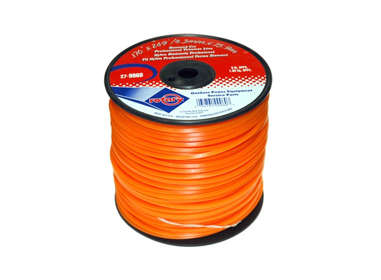 Rotary Brand Replacement Trimmer Line .170 3Lb Spool Diamond 9960
