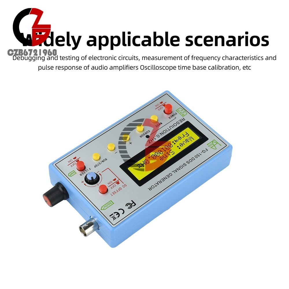 FG-150 DDS Function Signal Generator 0.1Hz-500kHz Frequency 15 Waveforms