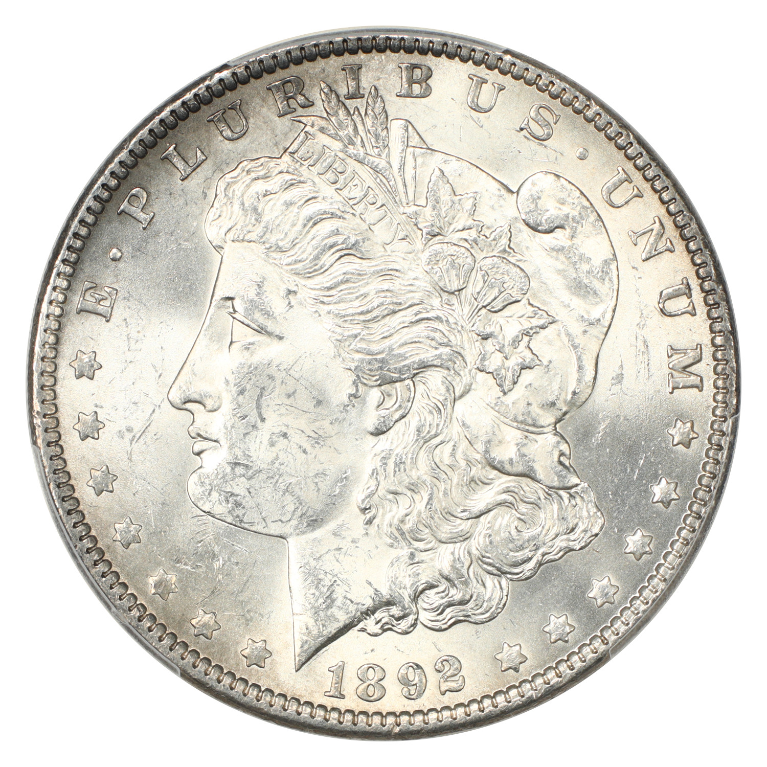 1892 $1 PCGS MS63 - Morgan Dollar - Better Date P-Mint