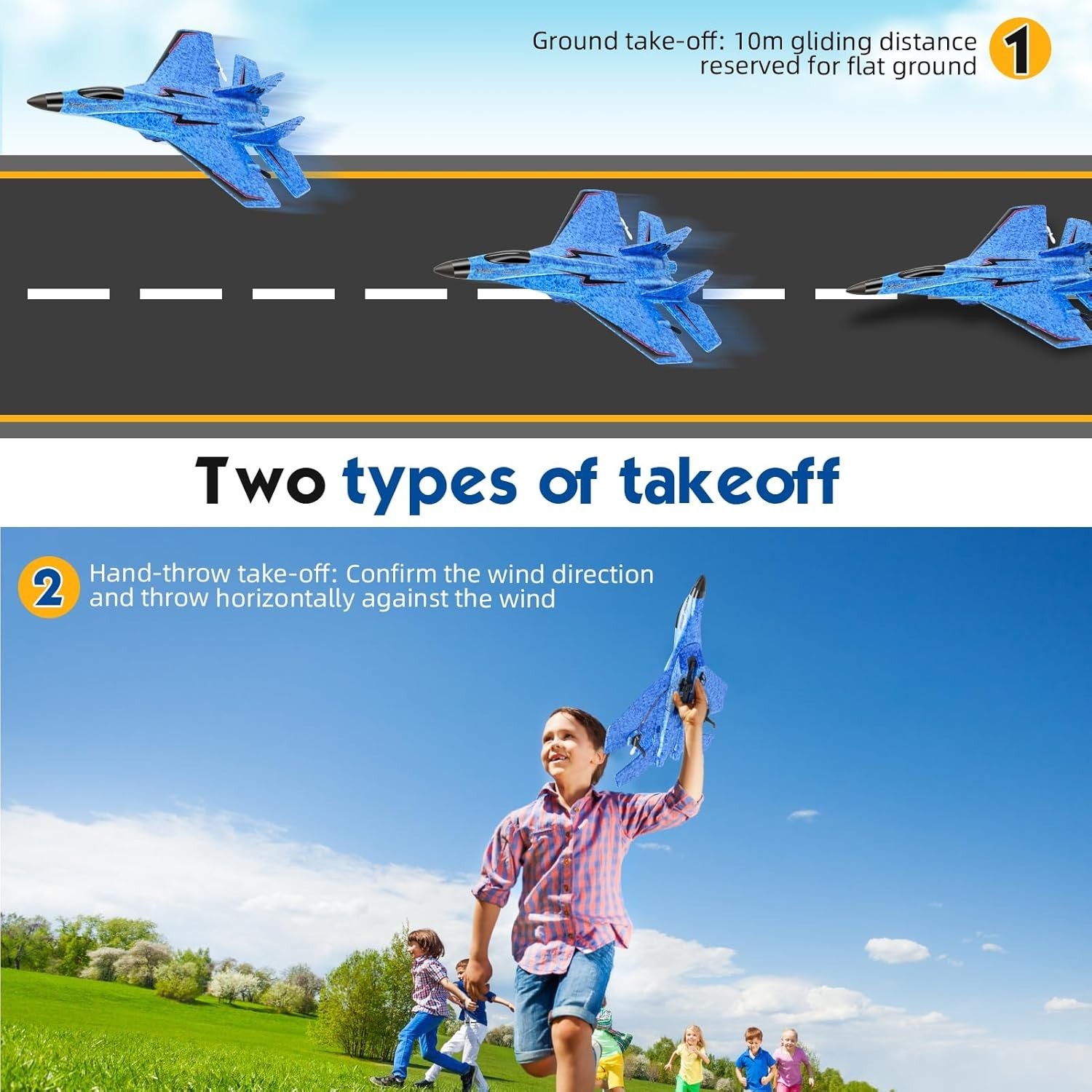 RC Plane, Remote Control Airplane Toy - RC Plane Remote Control Planes 2CH 2....