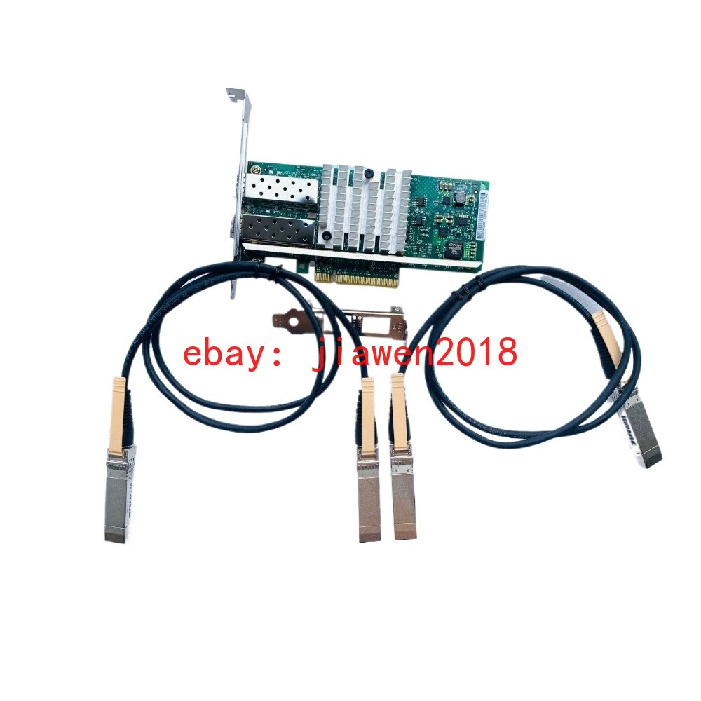 Intel X520-DA2 10Gb 10Gbe Adapter E10G42BTDA with 2x DAC's Direct Attach Cable