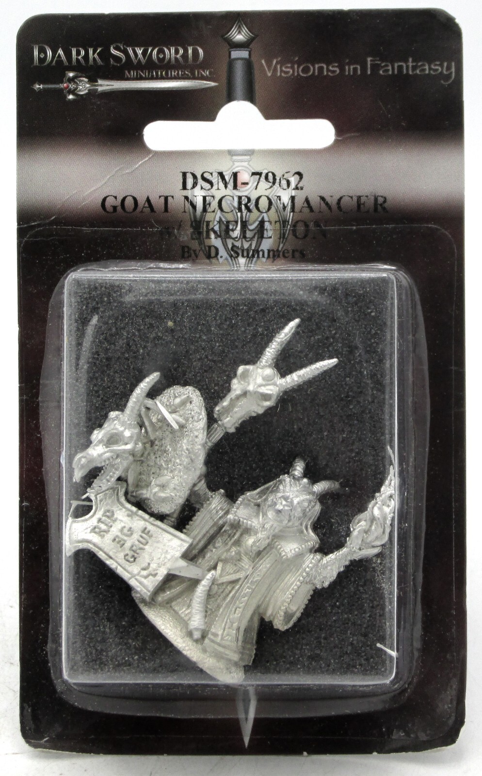 Dark Sword DSM-7962 Goat Necromancer with Skeleton (Critter Kingdoms) Death Mage
