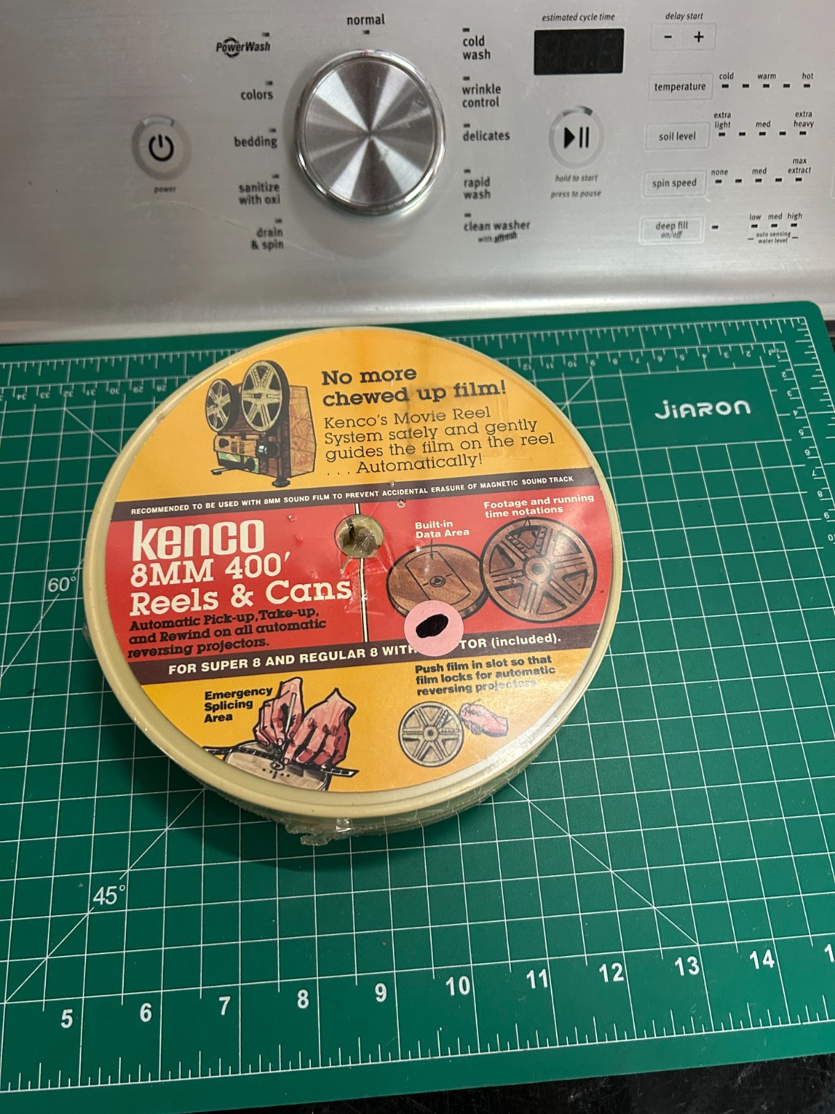 NOS pack of 3 VINTAGE Kenco Plastic 7" 400' 8mm Movie Film Reels & cans