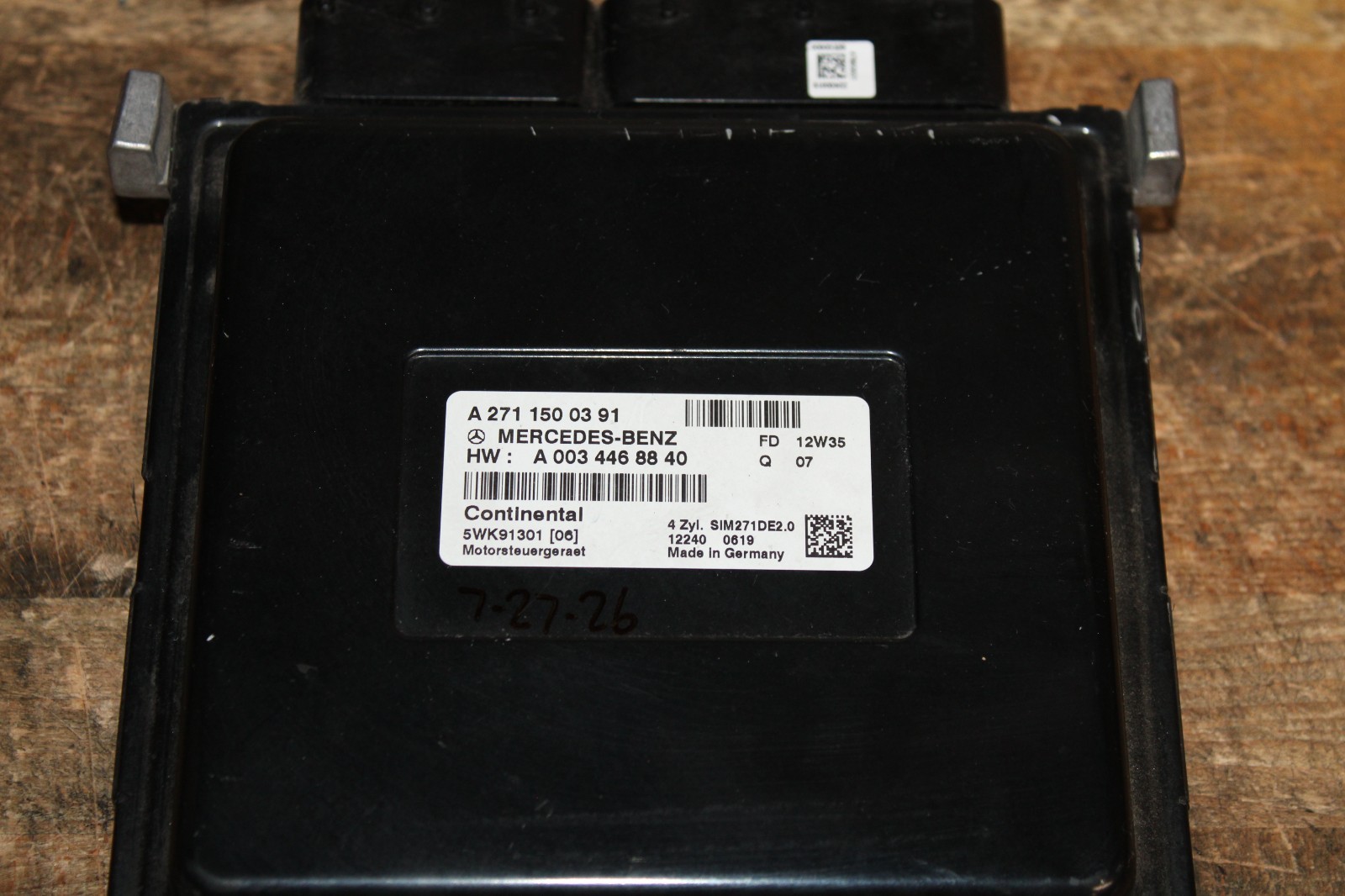 2012-15 Mercedes-Benz C250 Engine Control Module A 271 150 03 91
