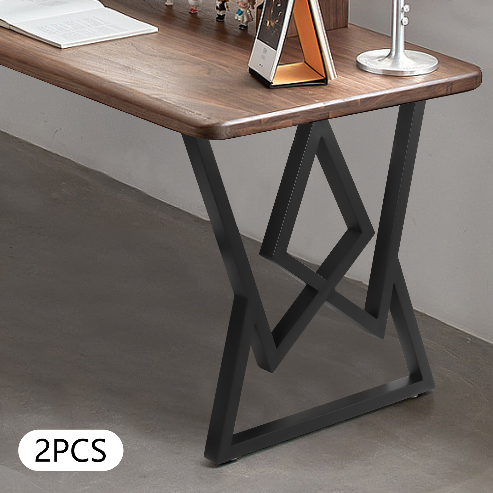 Set of 2 Metal Table Legs Table Legs 28” Steel Dining Desk Legs DIY Industrial