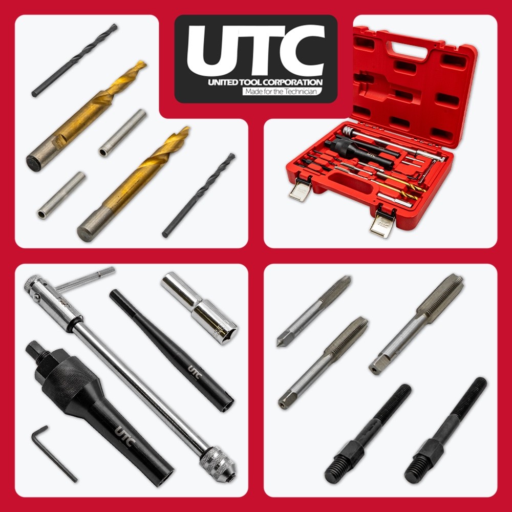 Damaged Glow Plug Removal Tool Kit Diesel Engine Thread Repair Set Case UK NEW!