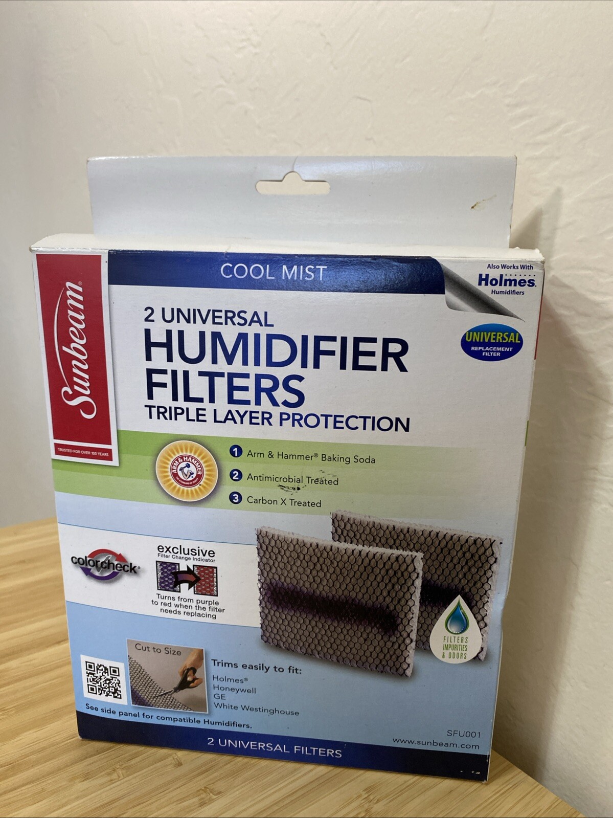 Sunbeam (SFU001) Cool Mist Humidifier Filter - Pack of 2