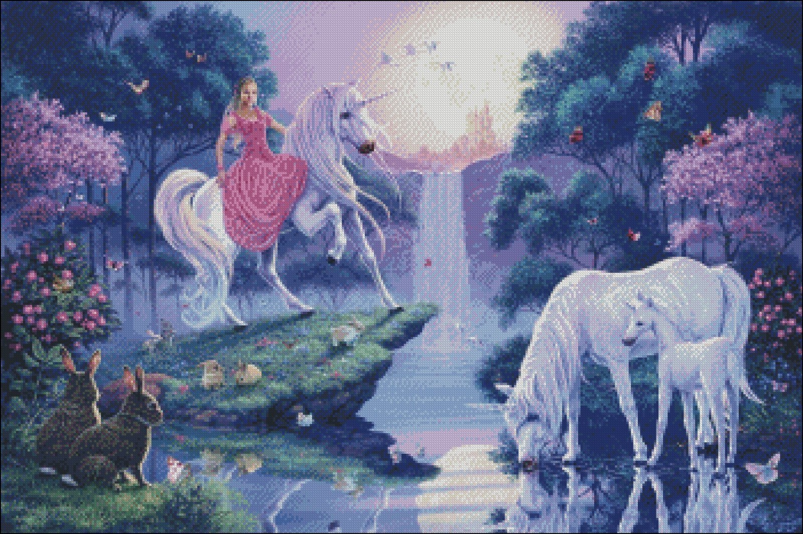 The Magic Pool - Chart Counted Cross Stitch Patterns Needlework embroidery