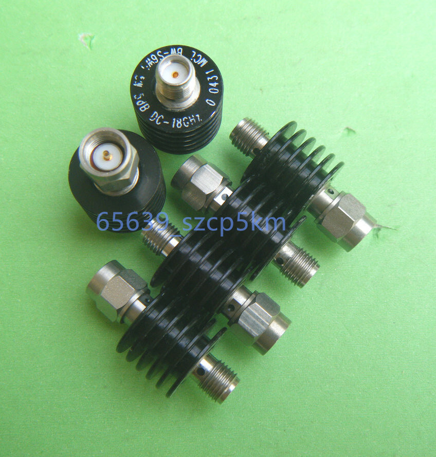 1pcs SMA RF Coaxial Fixed Attenuator  BW-S6W5 5W 6dB DC-18GHz