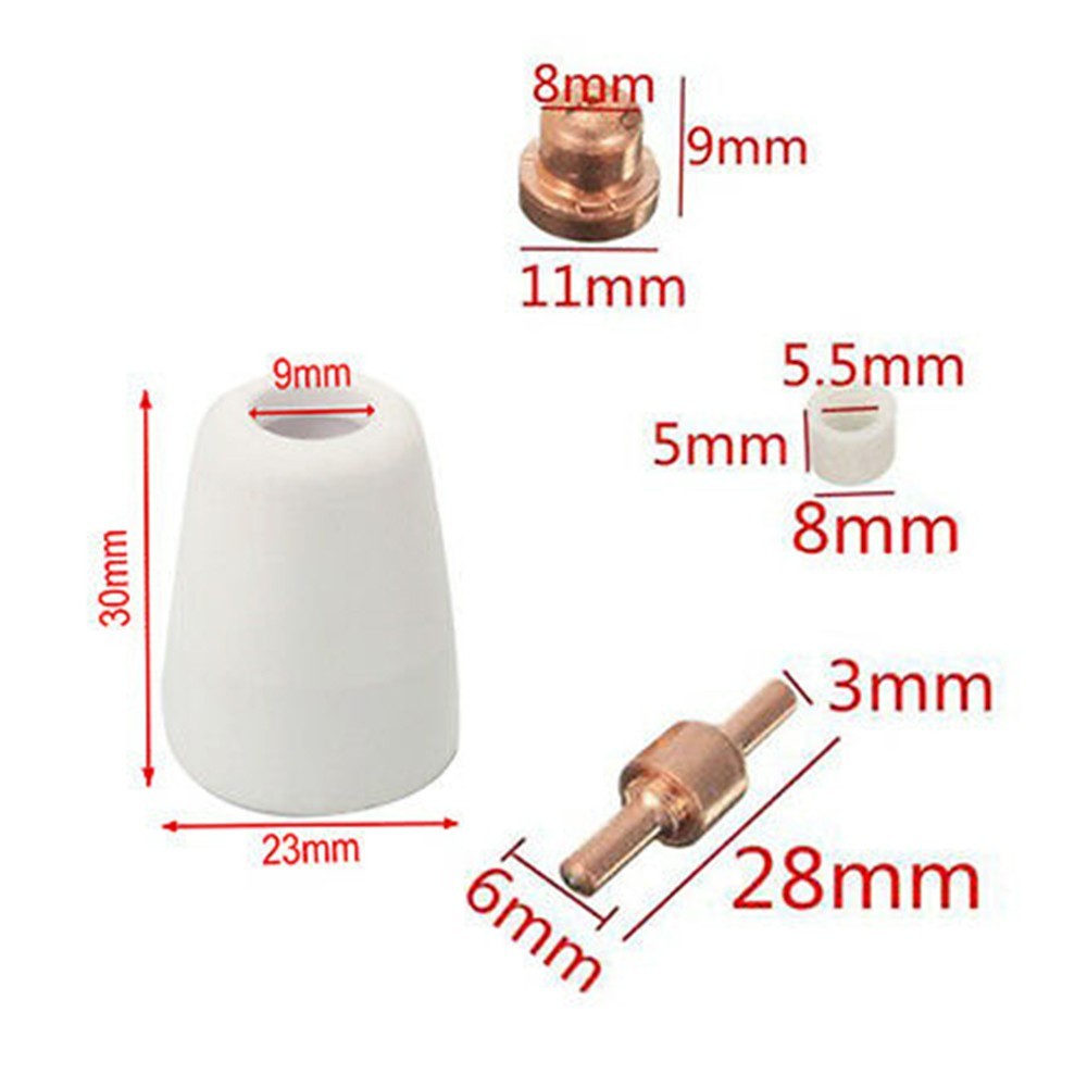 PT31 Plasma Kit Torch Maintenance Copper Electrodes Nozzle Replacement