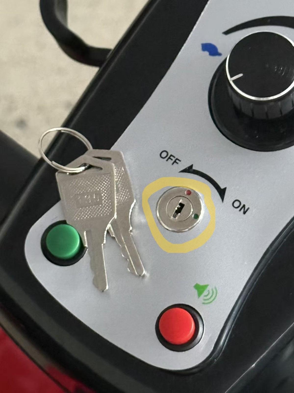 Pack of 1 Ignition Starter On Off Switch Lock for Mobility Scooter Without Key