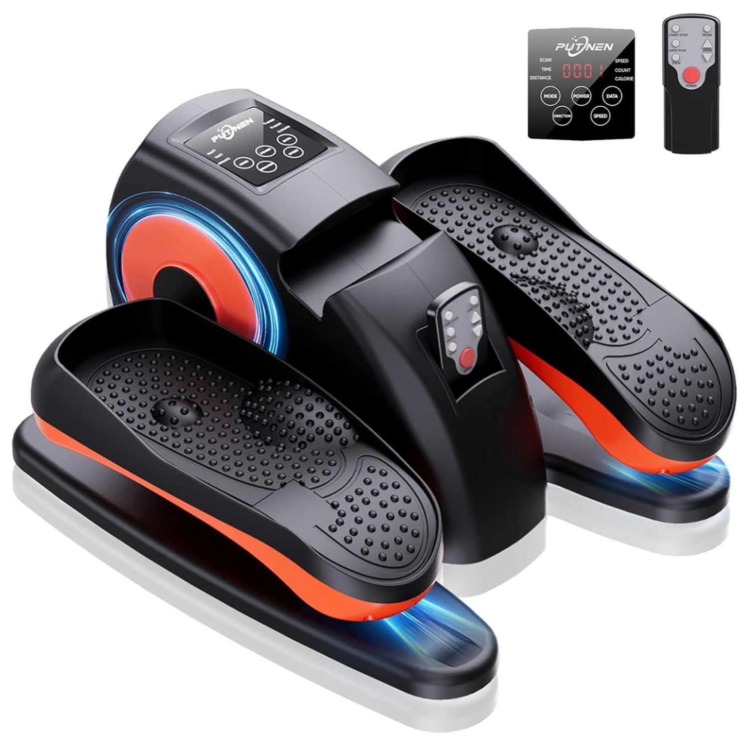 12-Mode Under Desk Elliptical for Fitness & Rehabilitation, Supports 500 lbs