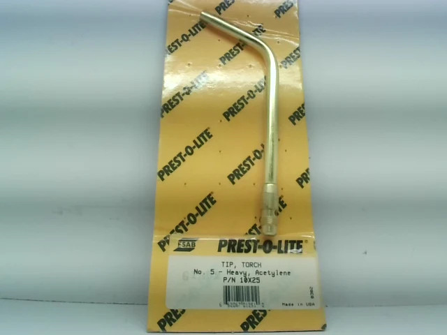 Prest-O-Lite 10x25 Tip Torch No. 5 Heavy Acetylene-Factory Sealed Packaging